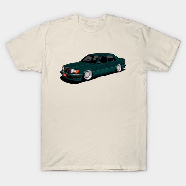 mercedes benz w124 T-Shirt by small alley co